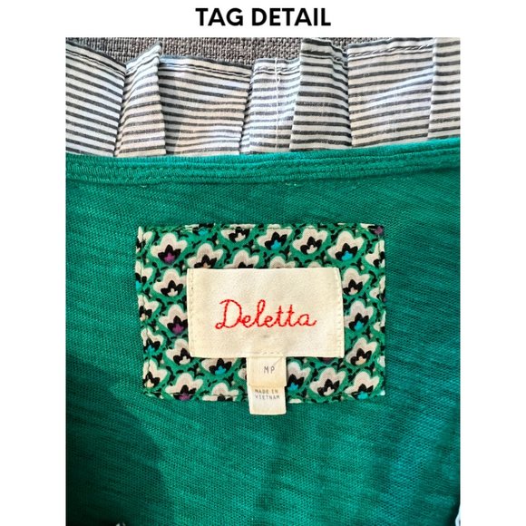 Anthropologie Deletta boho tuxedo top, Medium Petite, EUC - Picture 5 of 5